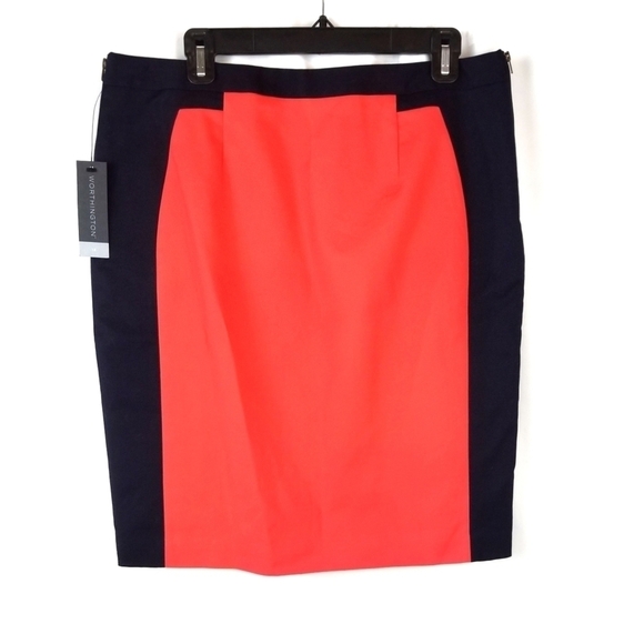 Worthington Size 12 Coral Blue Pencil Skirt - Picture 2 of 5